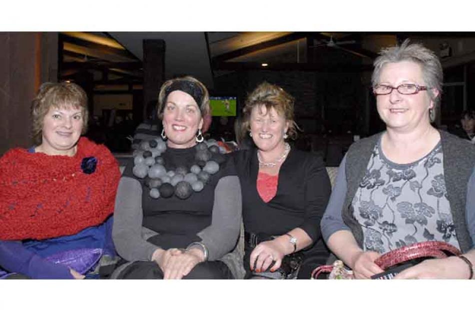 From left, Jill Wadsworth, from Otapiri Gorge, Jeannie McCleary, of Winton, Christine Dykes, of...