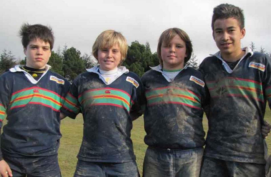 William Troon, 12, John Stevens, 12, Mitchell Menzies, 12, and  Canaan Napier, 13, Central Otago...