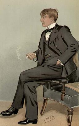 Lord Northcliffe pictured in Vanity Fair, when he was still just Alfred Harmsworth, in 1895.