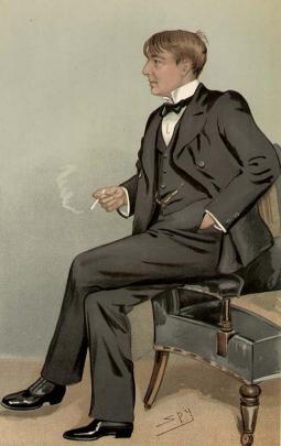 Lord Northcliffe pictured in Vanity Fair, when he was still just Alfred Harmsworth, in 1895.