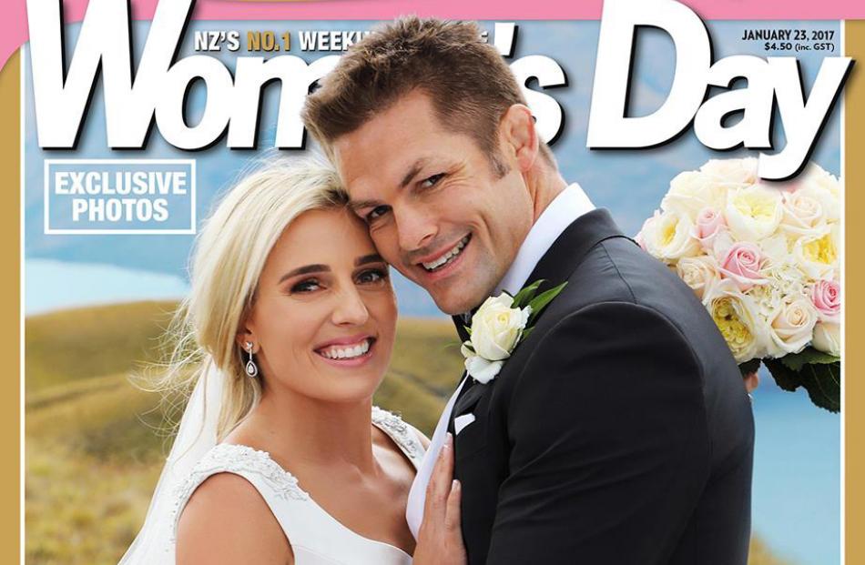 Richie and Gemma McCaw on the cover of the January issue of Women’s Day. Photo: supplied.