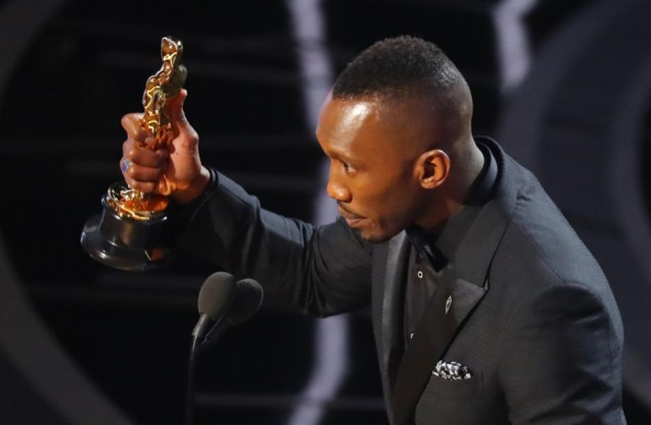 Best Supporting Actor winner Mahershala Ali for "Moonlight". Photo: Reuters