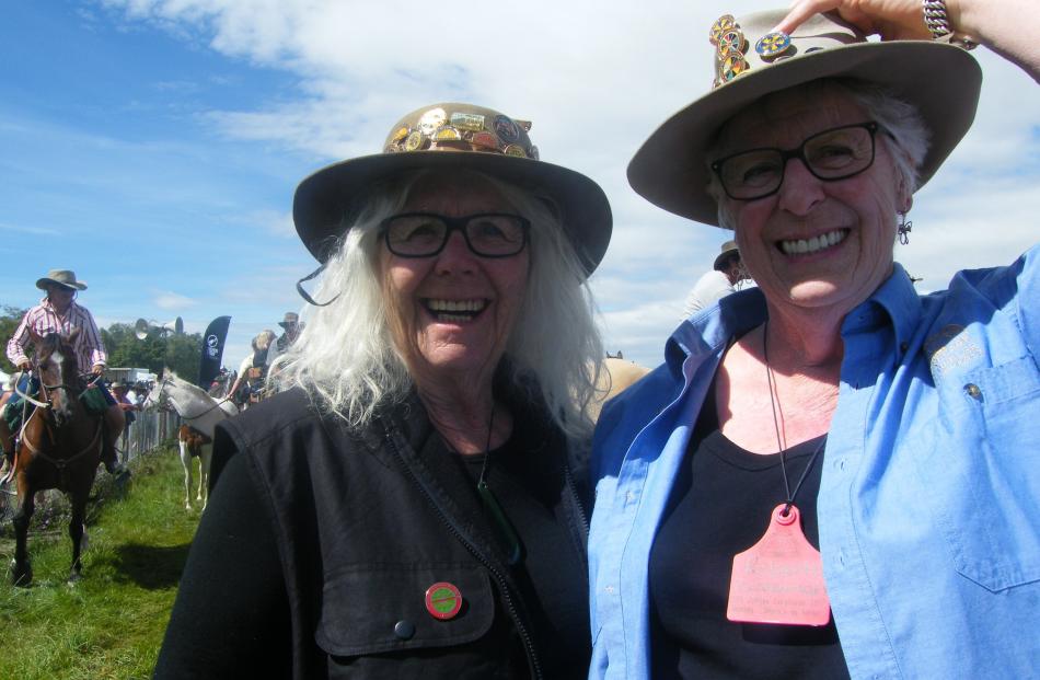 Fleur Sullivan (left), of Moeraki, and Roberta Laraman, of Cromwell, celebrate 25 years of...