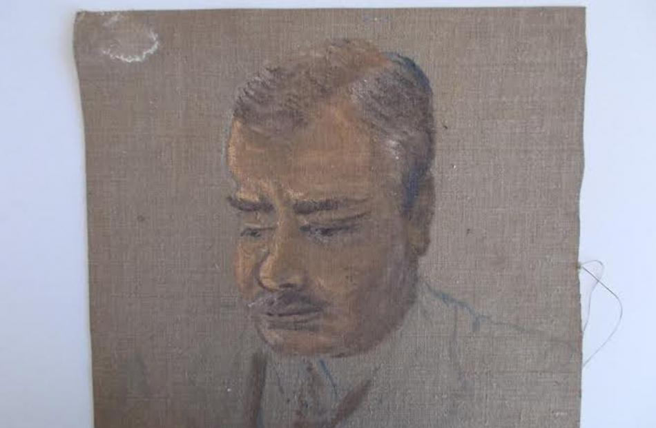 Oil sketch by Frances Hodgkins of her father William found on the reverse of Dorothy Selby painting. Image: supplied 