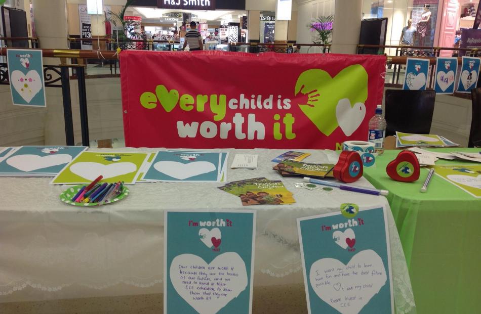 NZEI celebrates Children's Day at Meridian Mall.
