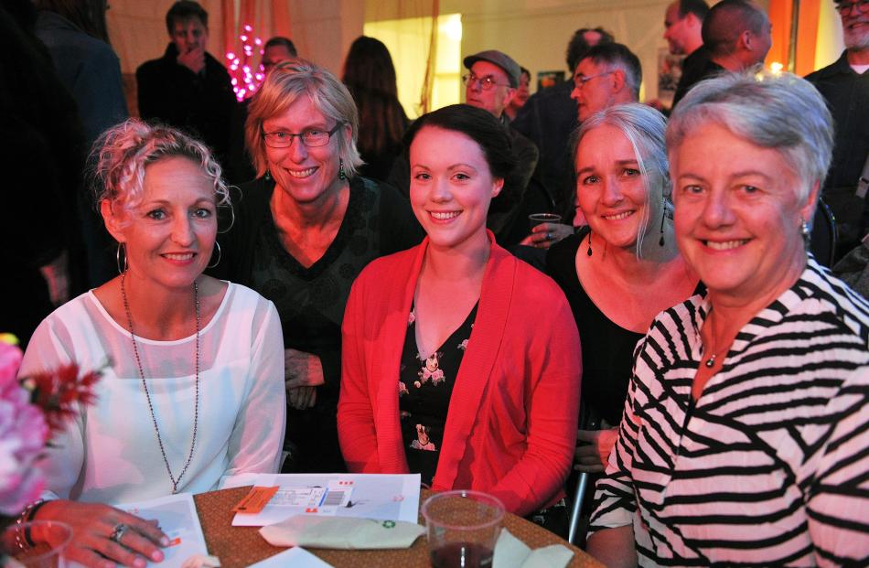  Sarah Lines, Eleanor Harrison,  Nadya Shaw Bennett, Inge Andrew and Judith Thompson, of Dunedin.