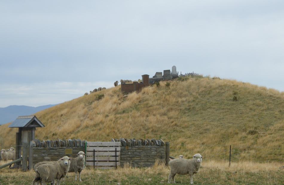 The Ida Valley cemetery, also known as the Moa Creek cemetery, overlooks a golden Central Otago...