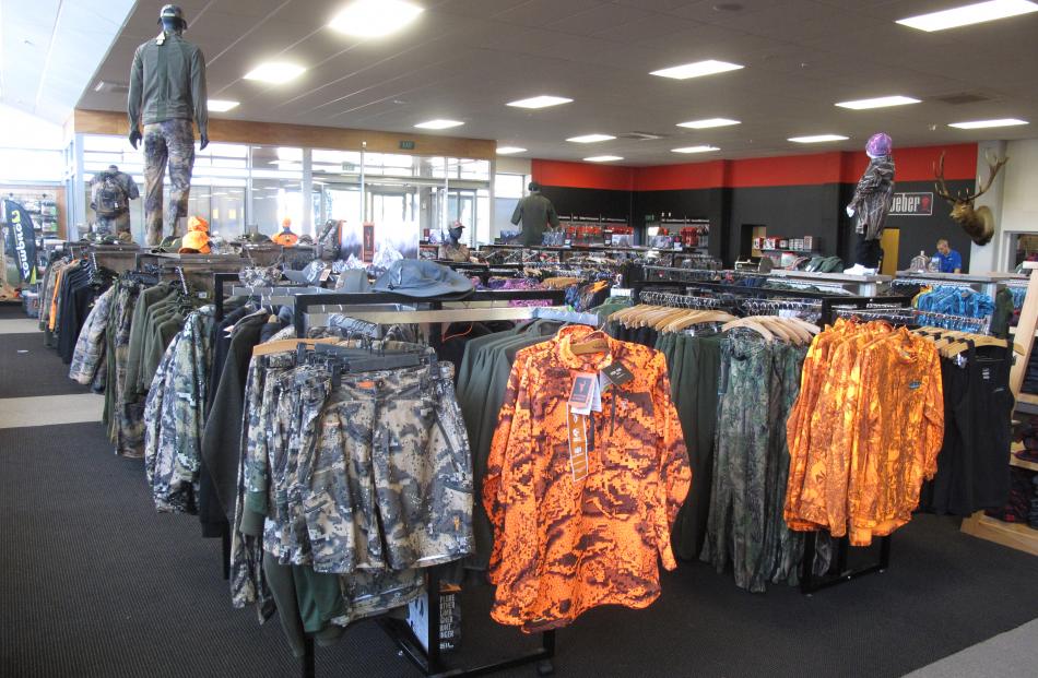 The store offers everything you need for hunting, fishing, camping, and more.