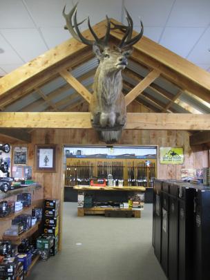 The impressive entrance to the gun room at the new store.