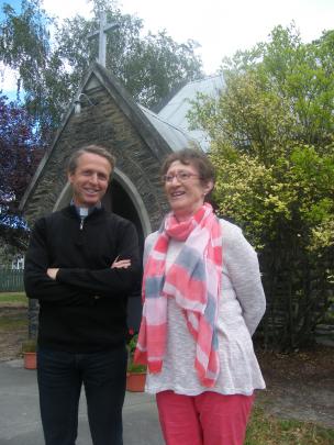 Upper Clutha Anglican Parish vicar the Rev Damon Plimmer and St Andrew’s People’s Warden Noeline...