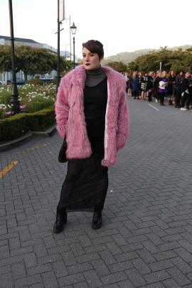 Nell wears a jacket from her mum, NOM*d dress and Dr Marten boots.