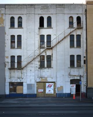 The building's exterior was decaying in September last year.

