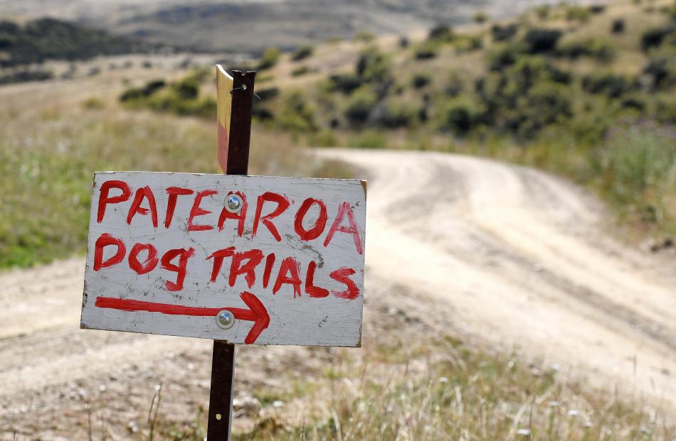 The directions to the Patearoa dog trials. 