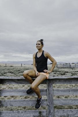 Kate Ivey works out in paddocks and sheepyards.