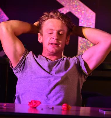 Harrison Walmsley-Bartlett, of Hastings was the winner of the Dunedin heats of the New Zealand Chilli Eating Champs. Photo: Gregor