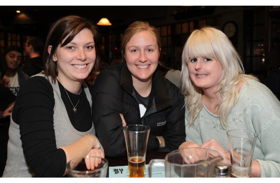 Abbie Hughes, Tessa Sievers and Zoe Carson, of Dunedin.