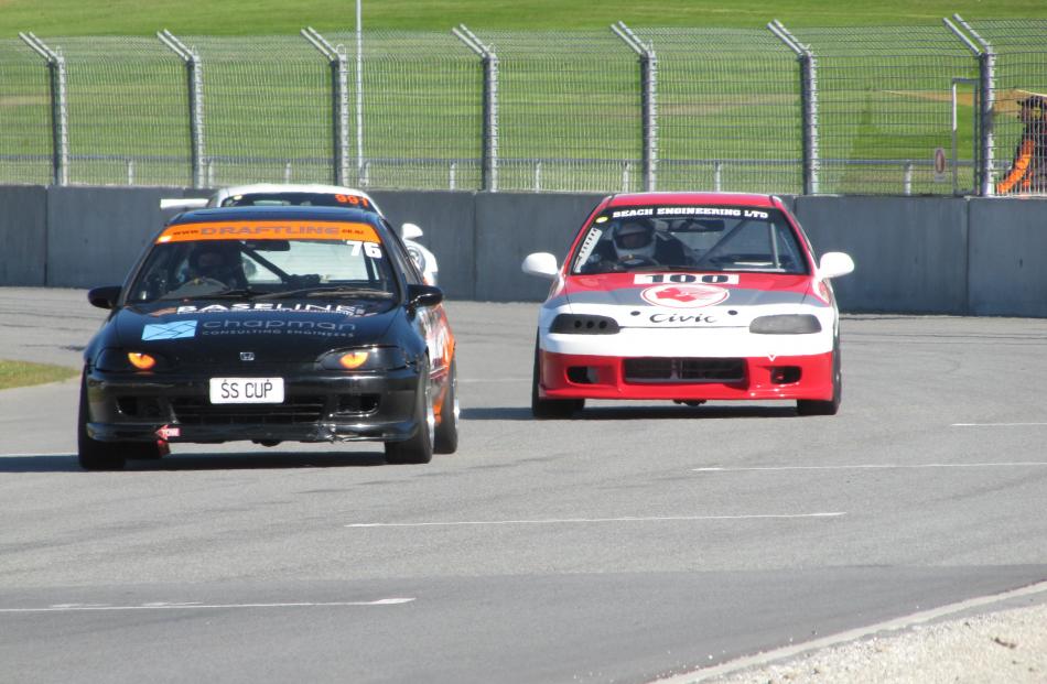 Drivers take part in the Highlands Sprint Series.