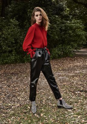 Go leather leg-wear from Topshop