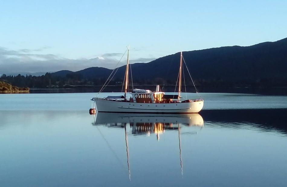 Faith at her mooring on Lake Te Anau. Photos by Alina Suchanski.