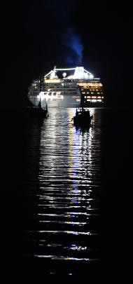  And it’s goodnight from us  ...  Sirena leaves Port Chalmers last night, signalling the end of...