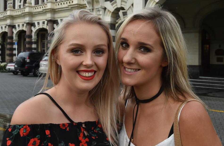 Jaimee Coulter (24, left), of Wanaka, and Anna Meehan (27), of Dunedin.