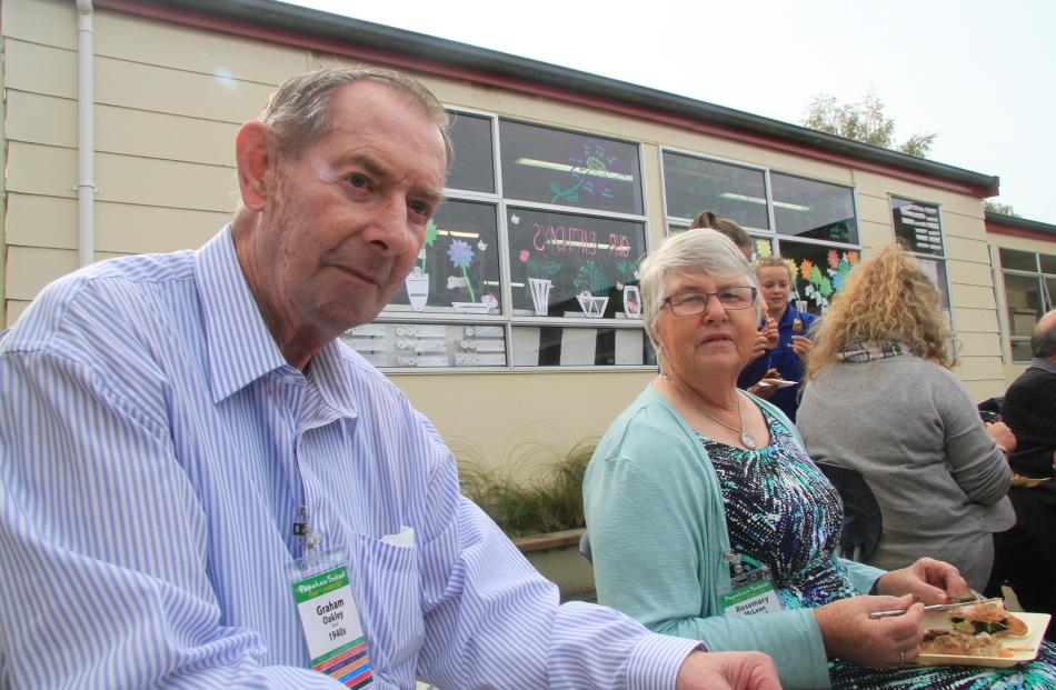 Graham Oakley, left, and Rosemary McLean (nee Godall), of Geraldine. 