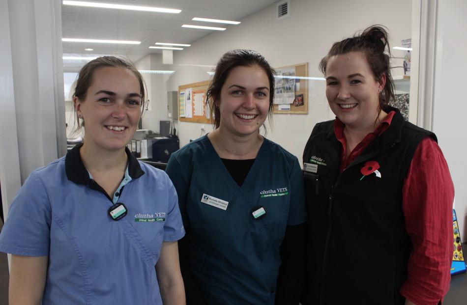 Bridget Mason, of Stirling, Rochelle Whiteford, of Balclutha, and Connie Waddingham, of Paretai