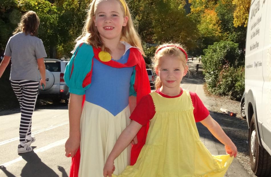 Ashlee Brooks (7) and sister Holly (5), of Arrowtown.