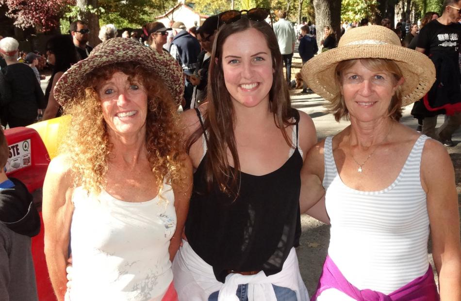 Jacqui Orman, of Cardrona, Tayla Crawford, of Wellington, and Karen Hopson, of Hamilton.