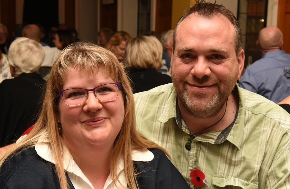 Lynne and Adam Binns, both of Dunedin.