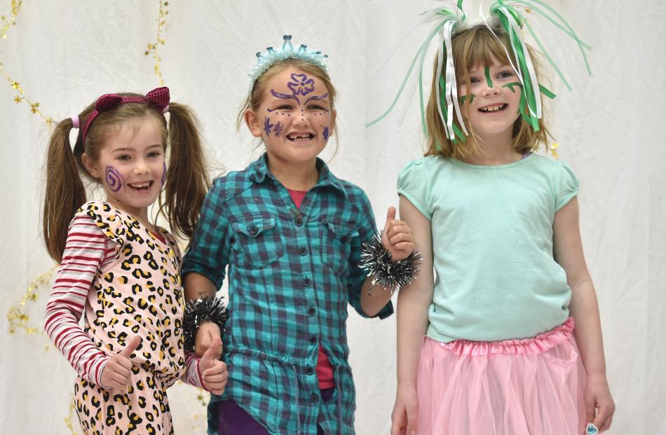 Enjoying the day are (from left) Eden Bell-Nash (7), Lexi Quinn (6) and Keziah Porthouse (7), all...