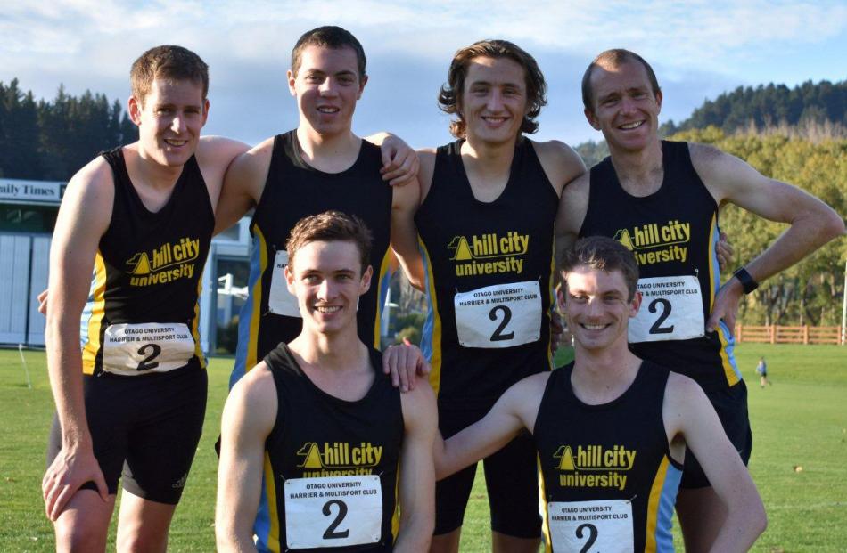 The Hill City-University No1 team of (clockwise from top left) Andrew Pohl, Drew Cairney, Jared...