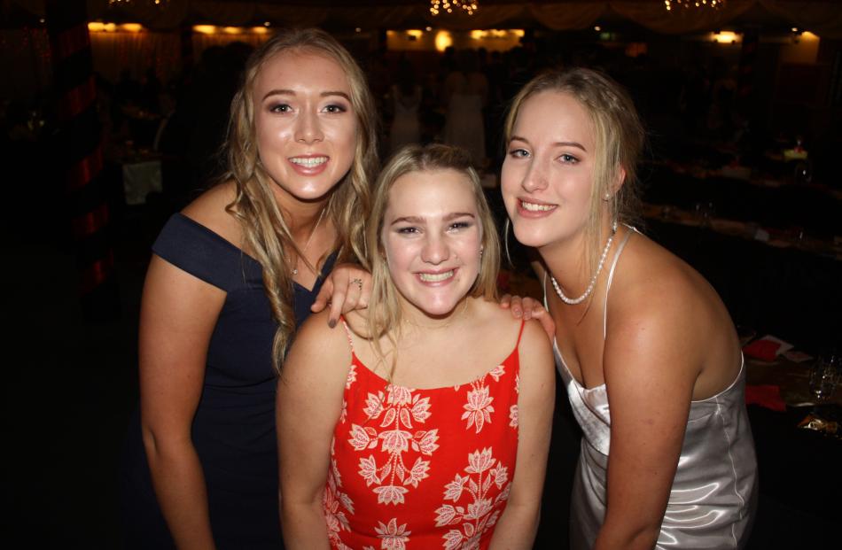 (From left) Kayla Bacon (17), Lucy Parris-Piper (17) and Saskia van der Wilt (18)