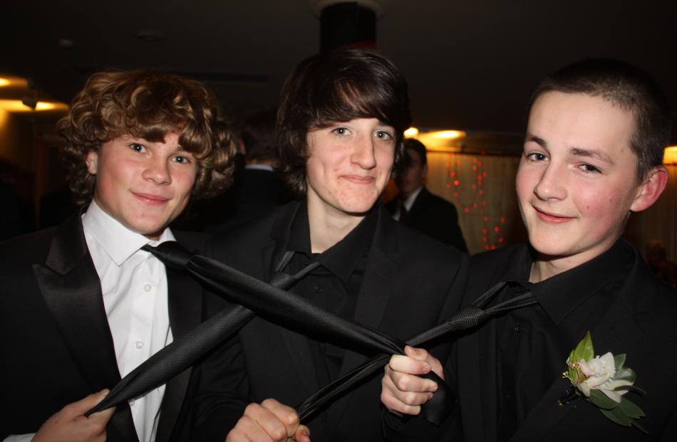 (from left) Nathan Holt (16), Finn Mueller (16) and Samuel Davey (16). 