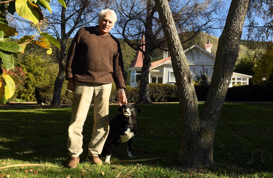 Norm Davis at home in Waimate with faithful companion Maggie. Photo: Stephen Jaquiery.