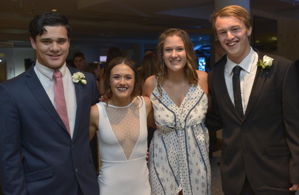 From left; Taulosena Nika (17), Shannon Inch (17), Megan Guest (17) and Oscar Black (17).