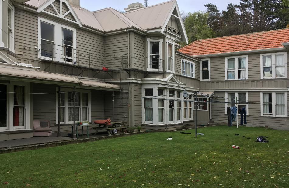 The yard at Alva House.