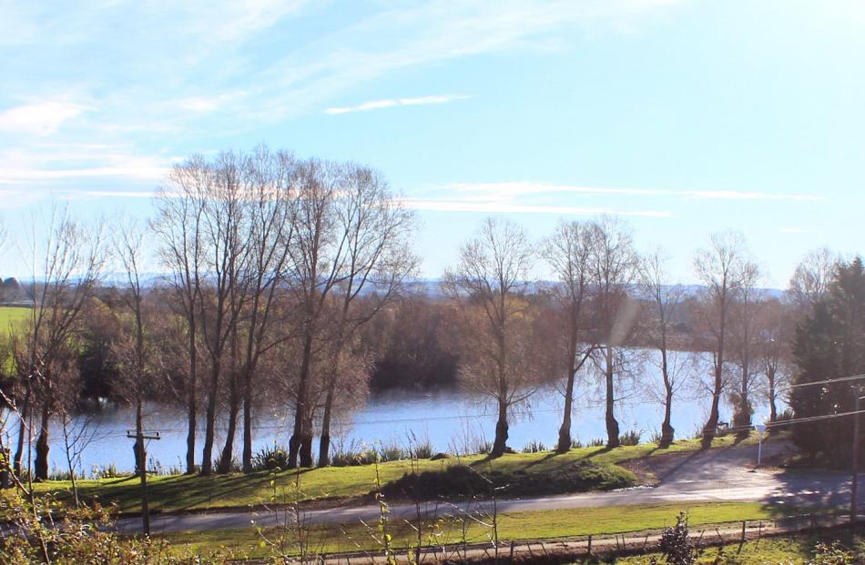 The Clutha River as seen from one of the lower-lying sections available in Kaitangata as part of the land and house package.