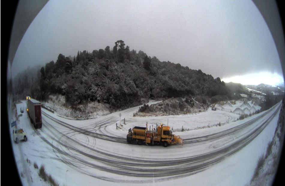 A 170deg view of a winter event on the Leith Saddle last June, taken through the lens of MetService webcam camera. A similar camera is to be installed on the Crown Range.