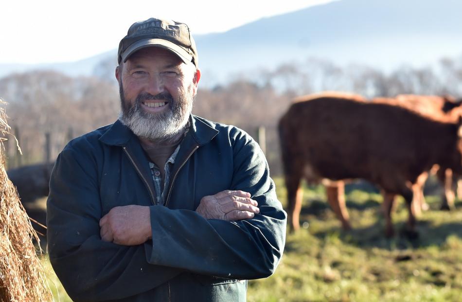 South Devon breeder Brian Thomson has stepped down as president of the World South Devon Association. Photo: Peter McIntosh