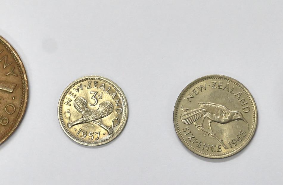 The New Zealand halfpenny, penny, threepence, sixpence, shilling and florin coins were superseded by decimal currency on July 10, 1967.