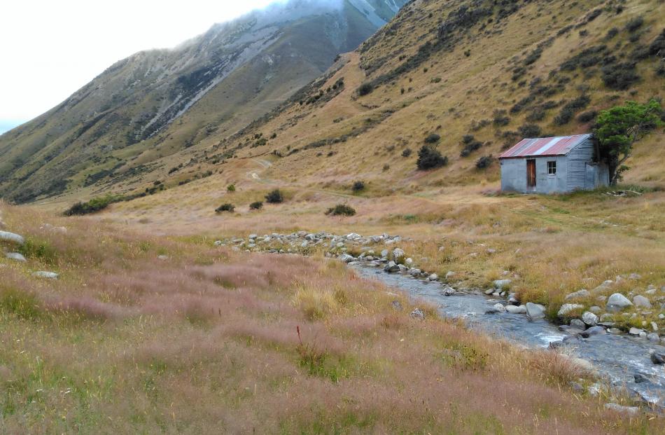 A tin hut south of the Ahuriri River. Photo: supplied.