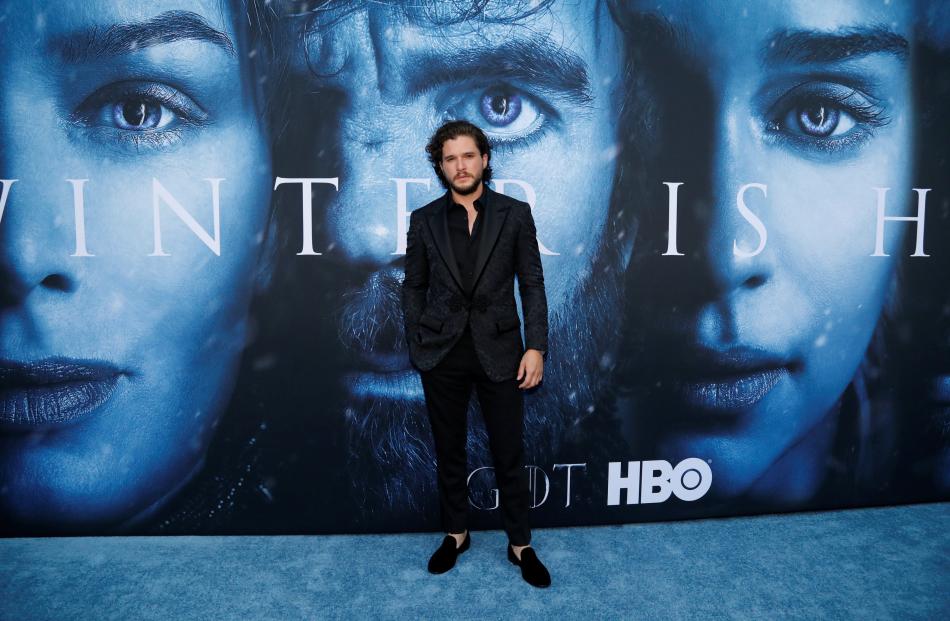 'Game of Thrones' actor Kit Harington who plays Jon Snow, at the premier of Season 7. Photo: Reuters