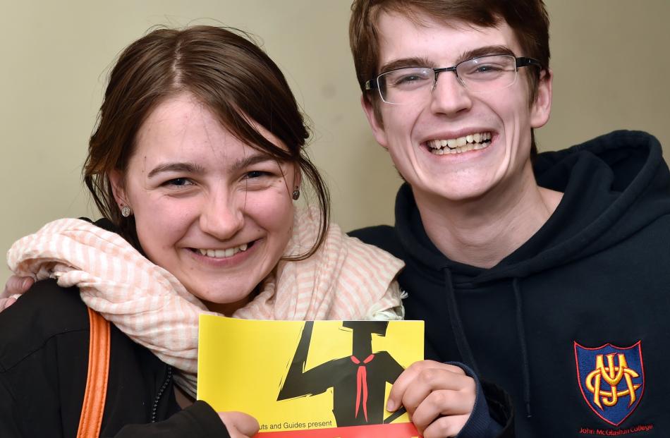 From left Susanna O'Keefe (18) and Josh MacKay (18) 