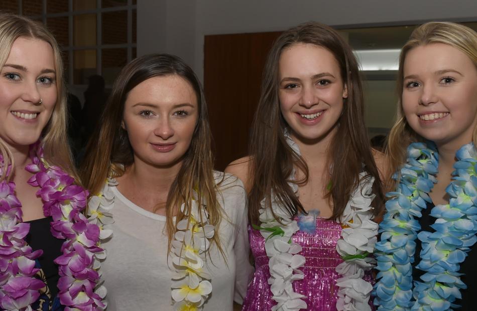 (from left) Casey Everett (19), of Fairlie, Louisa Sherriff (19), of Timaru, Courtney Holden (19), of Auckland and Kristine Falconer (19) , of Christchurch.