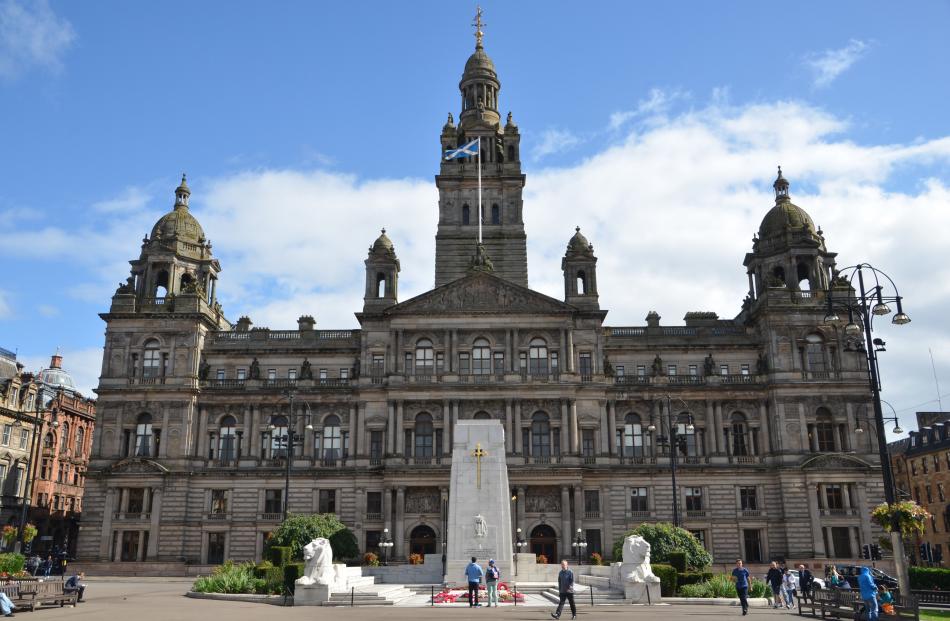 One of Glasgow’s grand neoclassical buildings, the City Chambers. PHOTOS: SANDIP HOR
