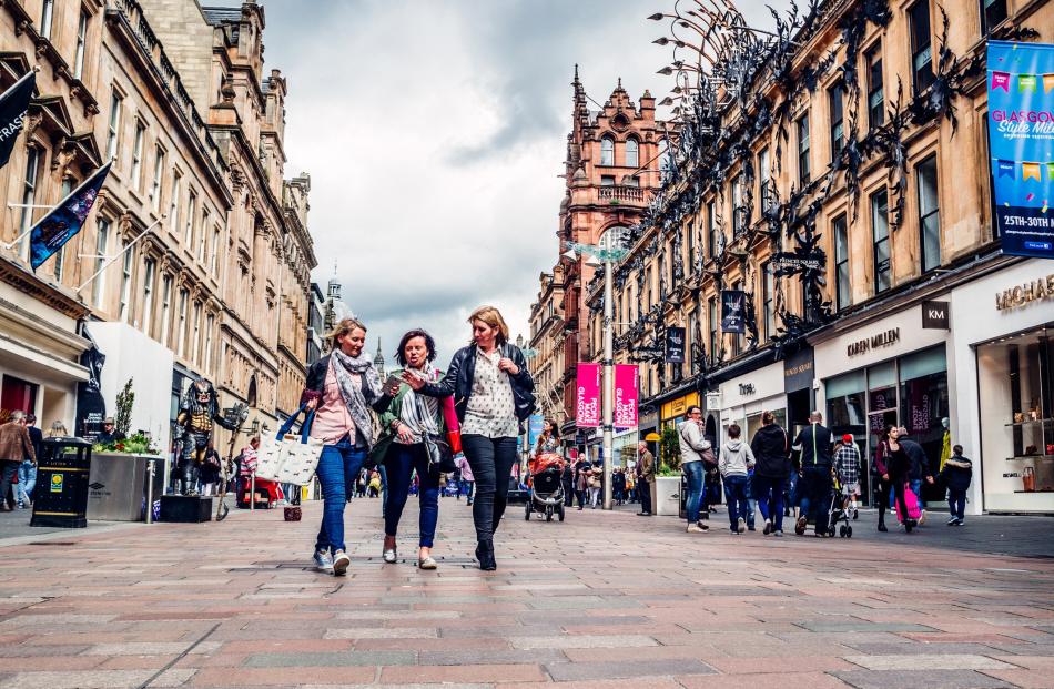 Buchanan St is a popular fashion and retail hub.