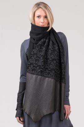 Mild Red Stories in Stone scarf, $399
