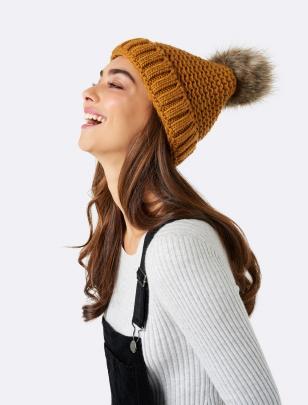New Gerri pom pom beanie, $24.99. Photos: Supplied