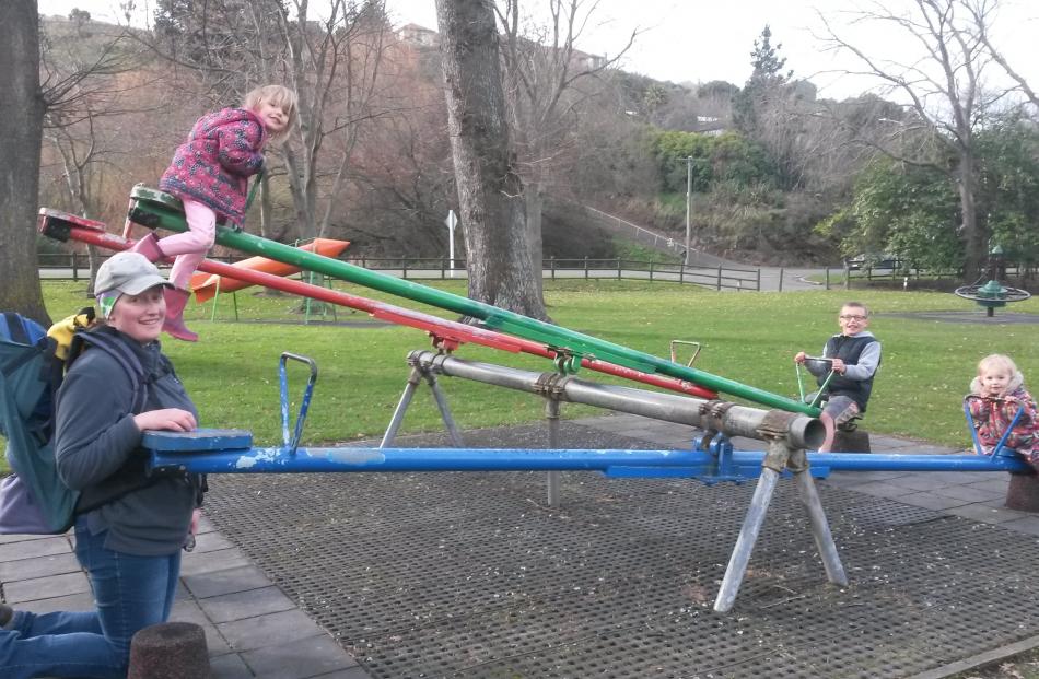 Melissa Rathgen (left) with Hannah (5) Ethan (6) and Alana (1). 